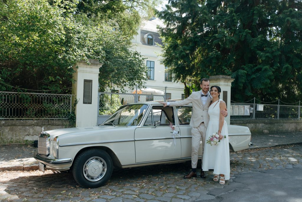 Hochzeitsfoto Oldtimer